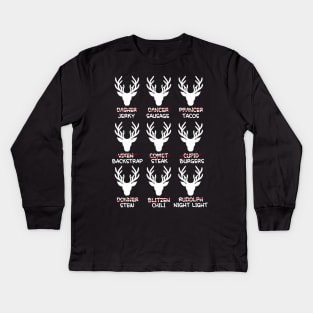 Christmas Deer Hunting Season Kids Long Sleeve T-Shirt